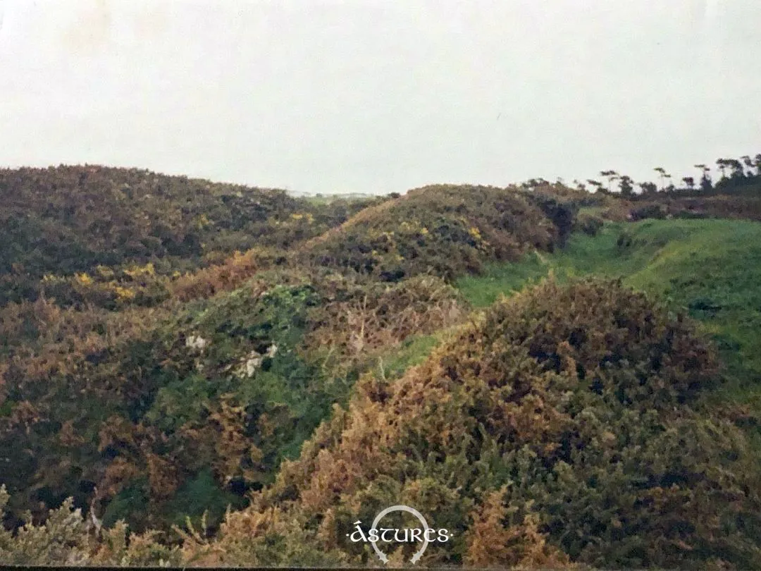 Fosos del castro de El Esteiro en 1993