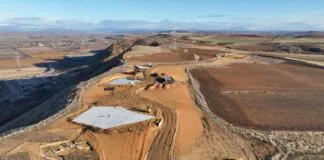 Obras del futuro centro arqueológico de Lancia. Foto Diario de León