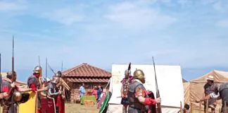 Recreación de época romana en la Campa Torres. Antiqvi Mores